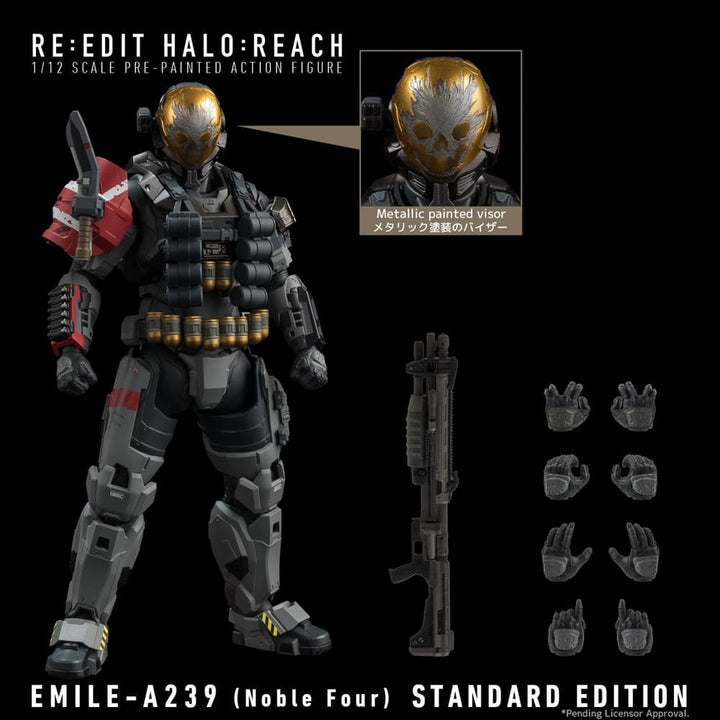 Halo: Reach Emile-A239 Nobel Four 1/12 Scale Action Figure