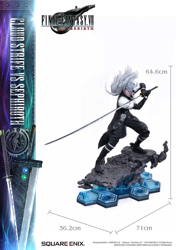 Final Fantasy VII Rebirth Square Enix Masterline Cloud Strife vs. Sephiroth 1/4 Scale Statue