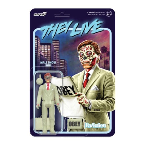 They Live ReAction Action Figure Male Ghoul (Glow)