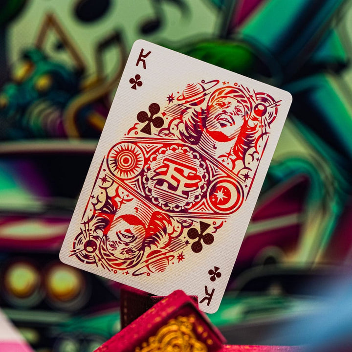 Outcast Red Velvet & Gold Playing Cards