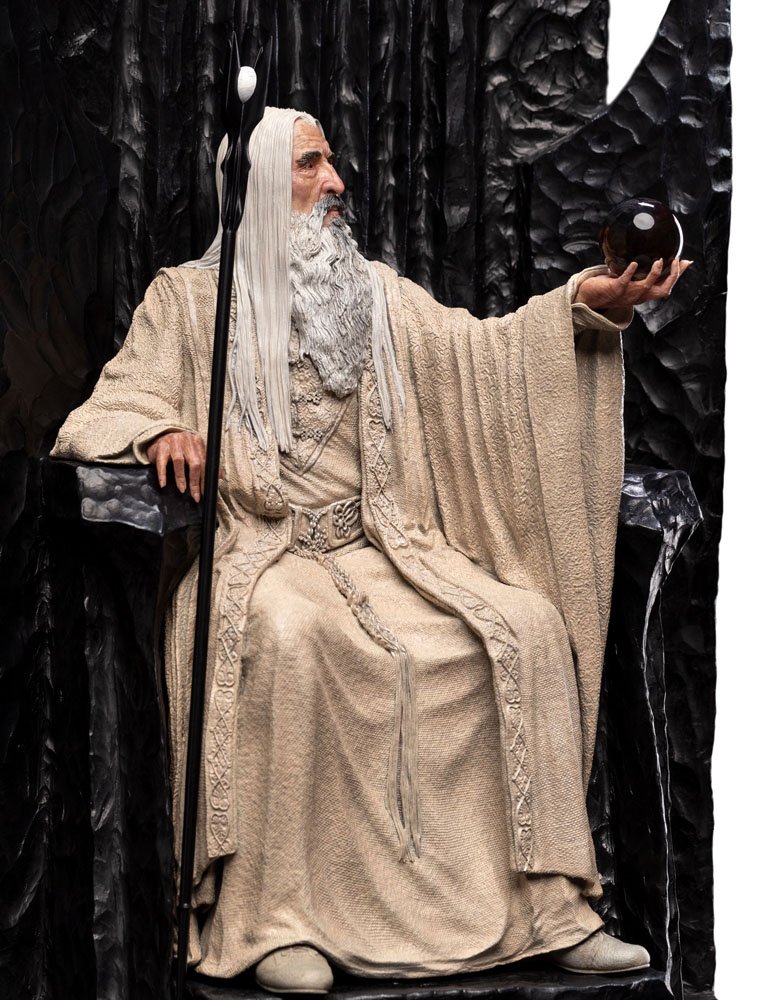 Weta Workshop The Lord of the Rings Saruman The White on Throne 1/6 Scale Limited Edition Statue