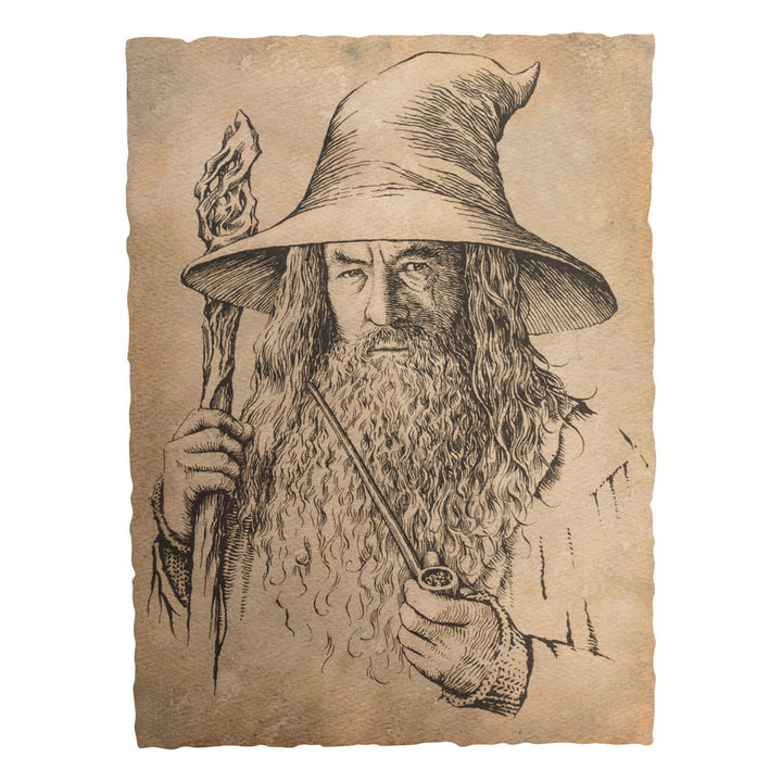 Weta Workshop The Hobbit Gandalf the Grey Art Print Portrait