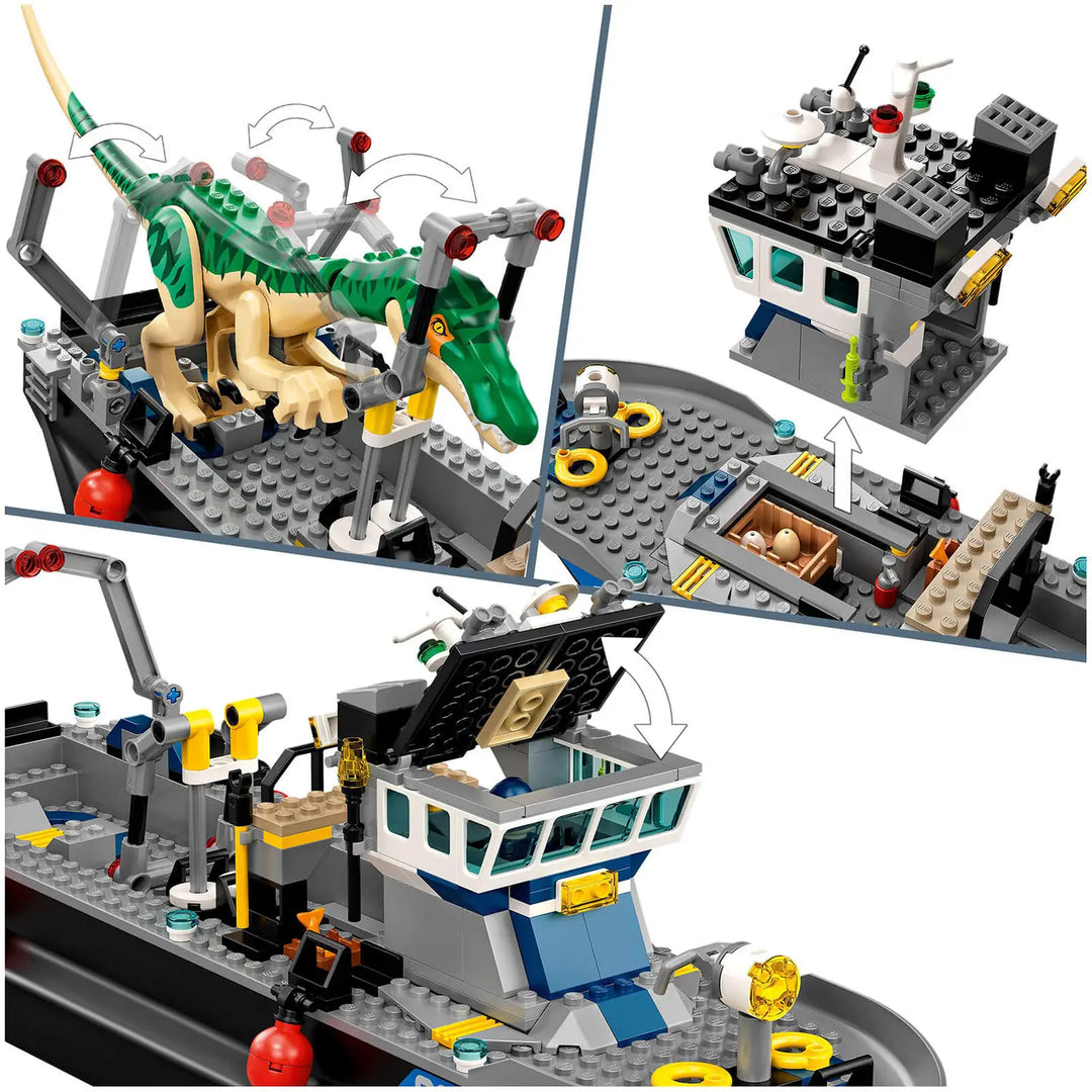 LEGO 76942 Jurassic World: Baryonyx Dinosaur Boat Escape Set