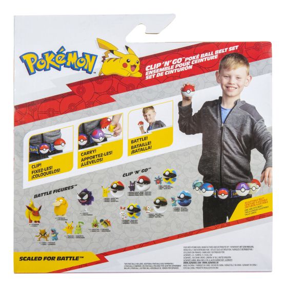 Pokemon Clip n Go Poke Ball Belt Set Pikachu - Infinity Collectables 