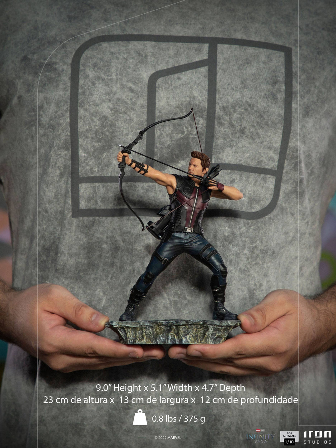 Iron Studios The Infinity Saga Battle Diorama Hawkeye (Battle of New York) 1/10 Art Scale Limited Edition Statue