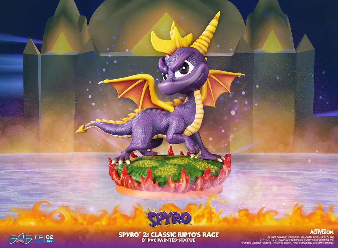First 4 Figures Spyro The Dragon Spyro 2: Classic Ripto's Rage 8 Inch PVC Statue - Infinity Collectables 