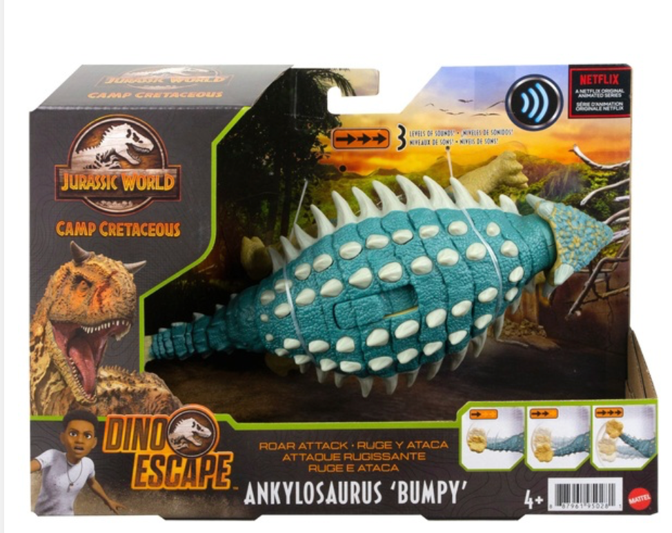 Jurassic World Roar Attack Ankylosaurus "Bumpy" Dinosaur Figure