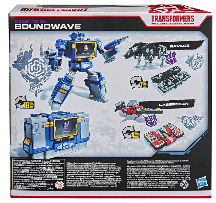 Soundwave Transformers War for Cybertron Battle 3-Pack Collectible Action Figure