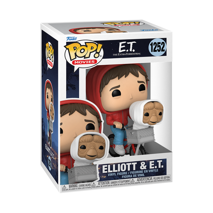 E.T. the Extra-Terrestrial POP! Vinyl Figure Elliot With ET in Bike Basket