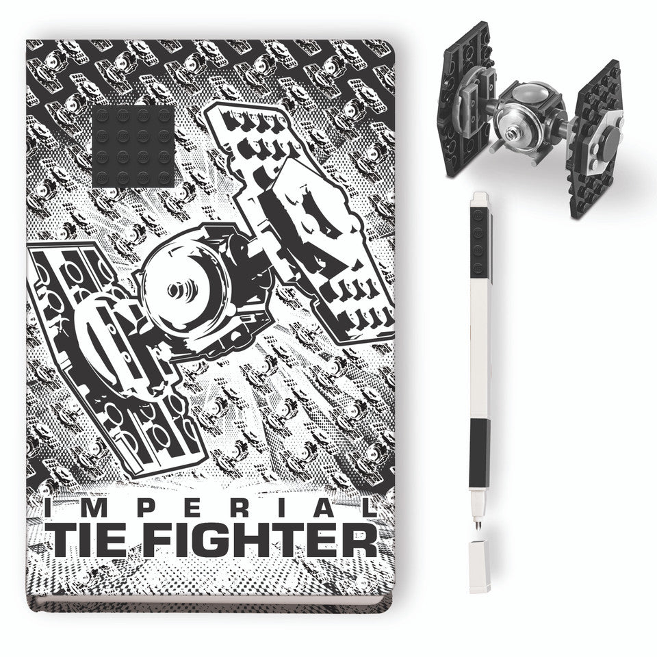 Register Your Interest - In Stock Soon : LEGO Star Wars Tie Fighter Notebook, Pen & Toy Set