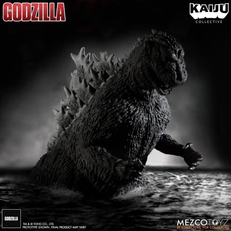 Mezco Godzilla (1954) Kaiju Collective Godzilla (Black & White)
