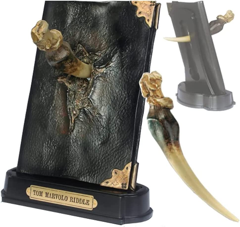 Harry Potter Basilisk Fang and Tom Riddle Diary Sculpture