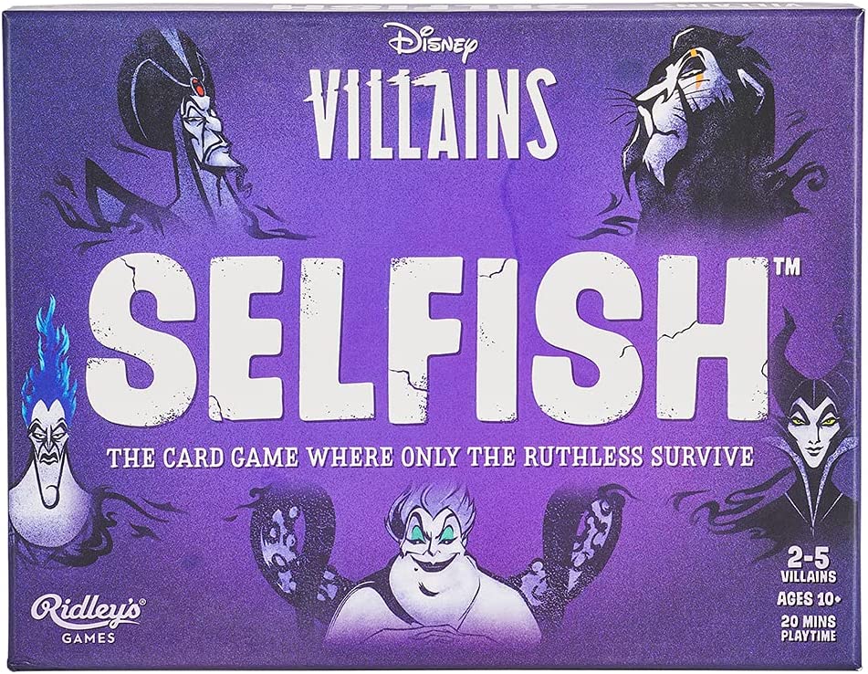 Selfish Disney Villains Edition Strategy Card Game