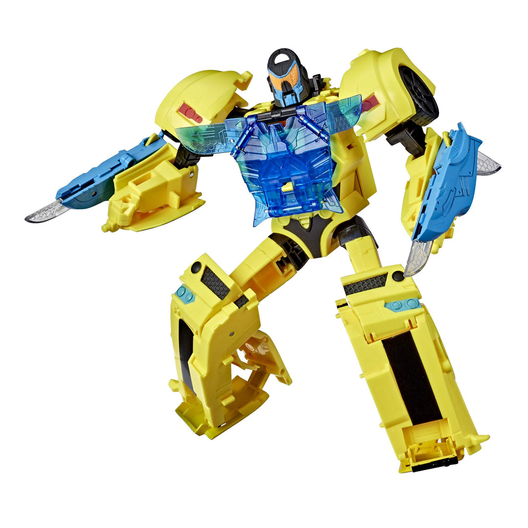 TRANSFORMERS Bumblebee Cyberverse Adventures Battle Call Officer Class Bumblebee, Voice Activated Energon Power Lights and Sounds