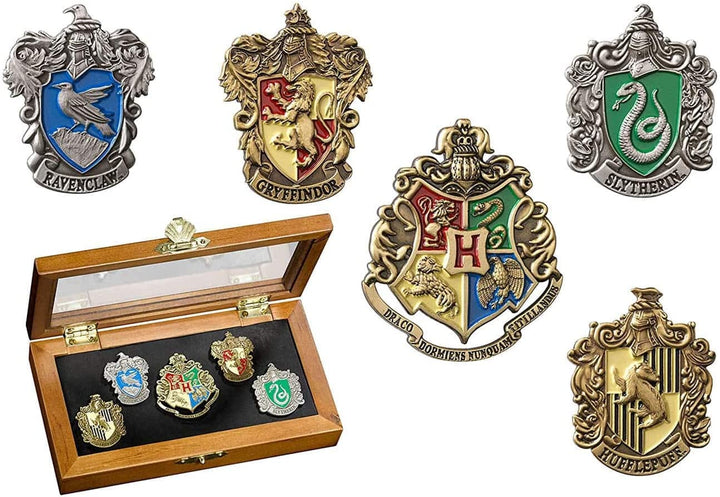 Wizarding World Hogwarts House Pins Set of 5 With Collector’s Box