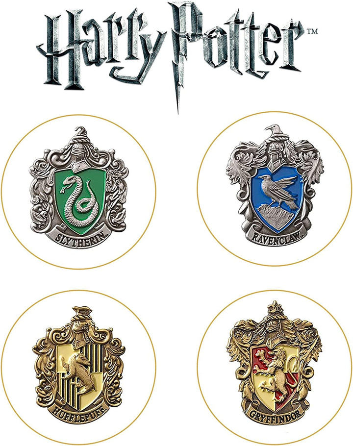 Wizarding World Hogwarts House Pins Set of 5 With Collector’s Box