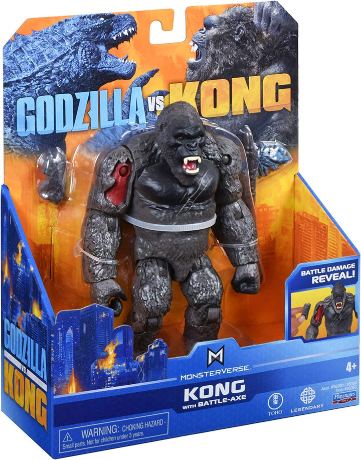 Monsterverse Godzilla Vs Kong 6" Hollow Earth Monsters King Kong With Axe