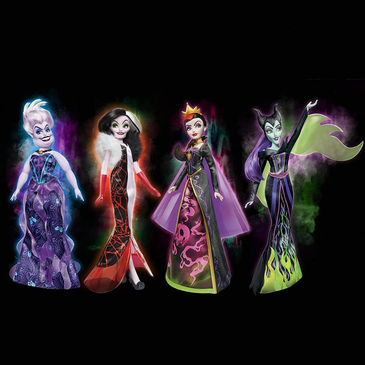 Disney Villains Black and Brights Collectors 4 Pack Fashion Doll Collection * Exclusive