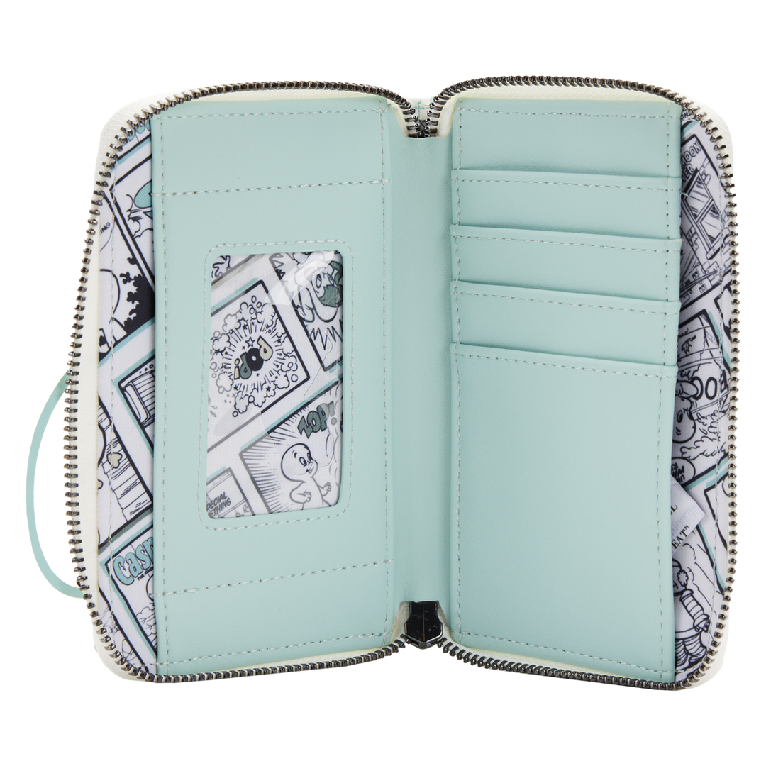 Loungefly Casper the Friendly Ghost Lets Be Friends Zip Around Wallet