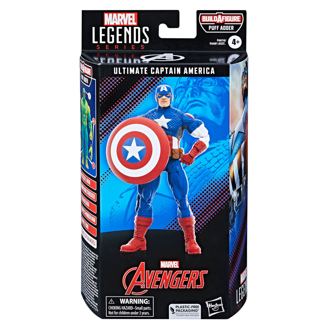 Marvel Legends Series Ultimate Captain America Classic Comic Action Figure
