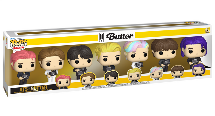 BTS (Butter) 7 Pack Funko Pop! Rocks Vinyl Figure's * Exclusive