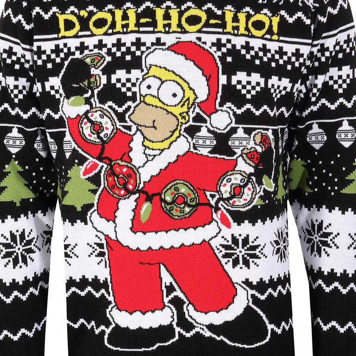 Official The Simpsons Homer Knitted Unisex Christmas Jumper