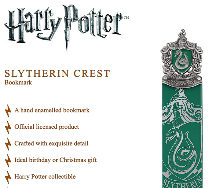 Harry Potter Slytherin Crest Bookmark