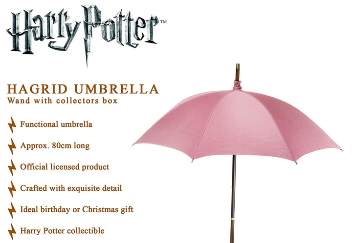 Harry Potter Hagrids Umbrella Wand In Collectors Box