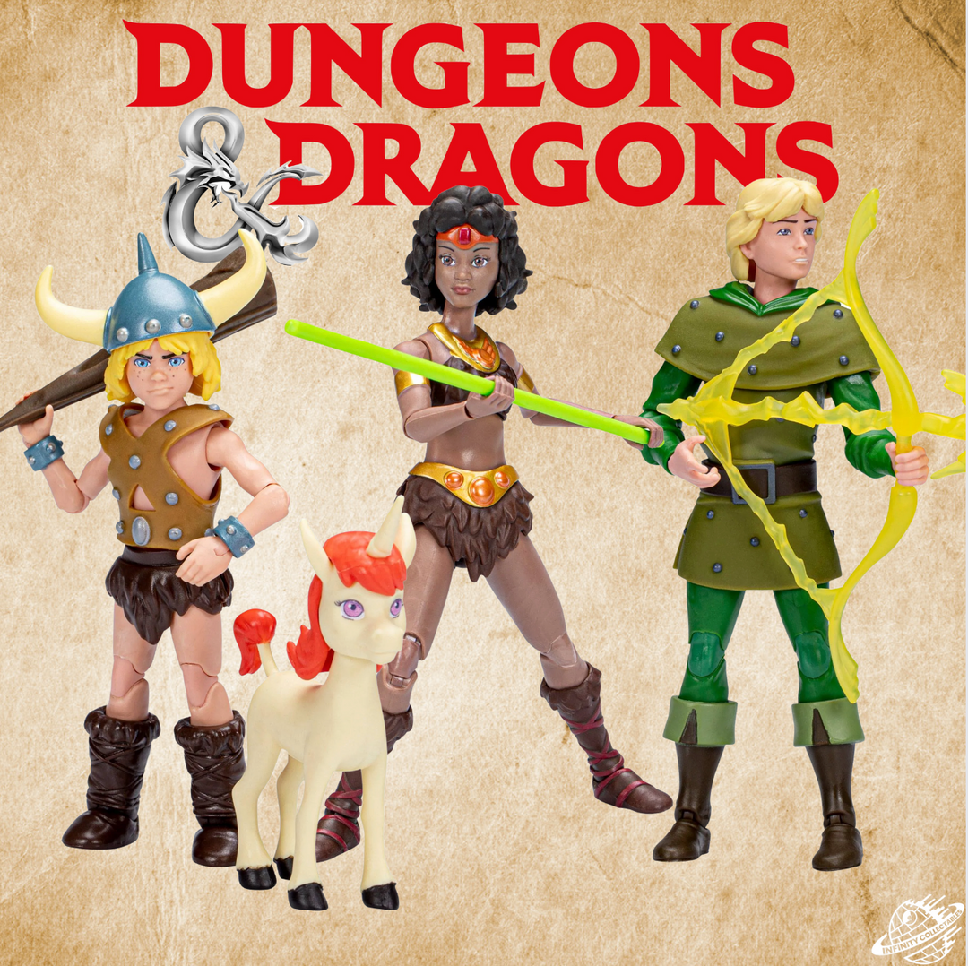 Dungeons & Dragons Cartoon Classics (3) Action Figure Bundle