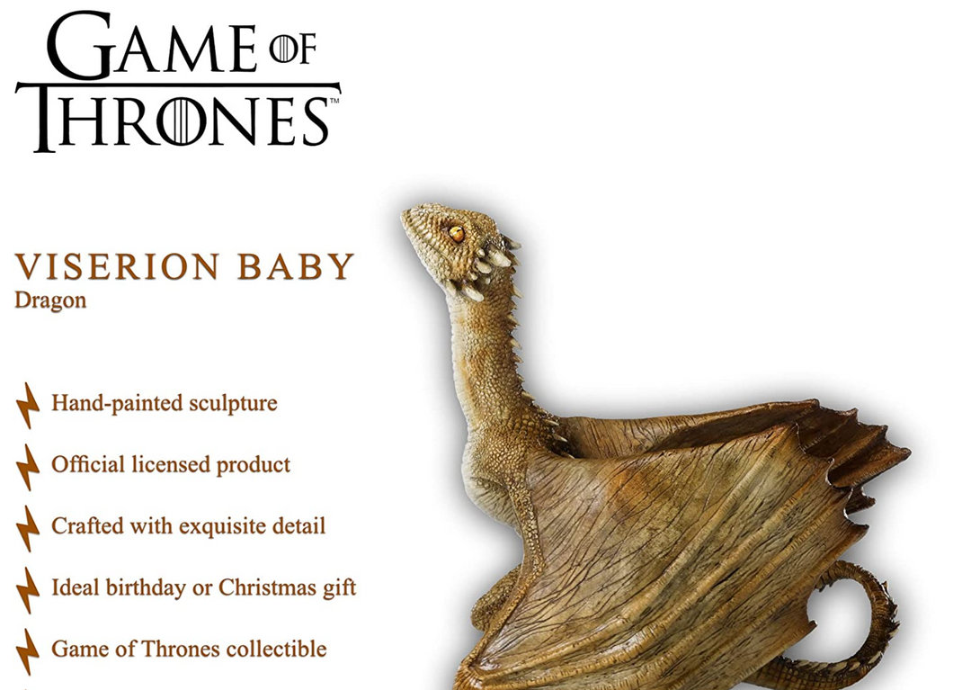 Official Game Of Thrones Viserion Baby Dragon