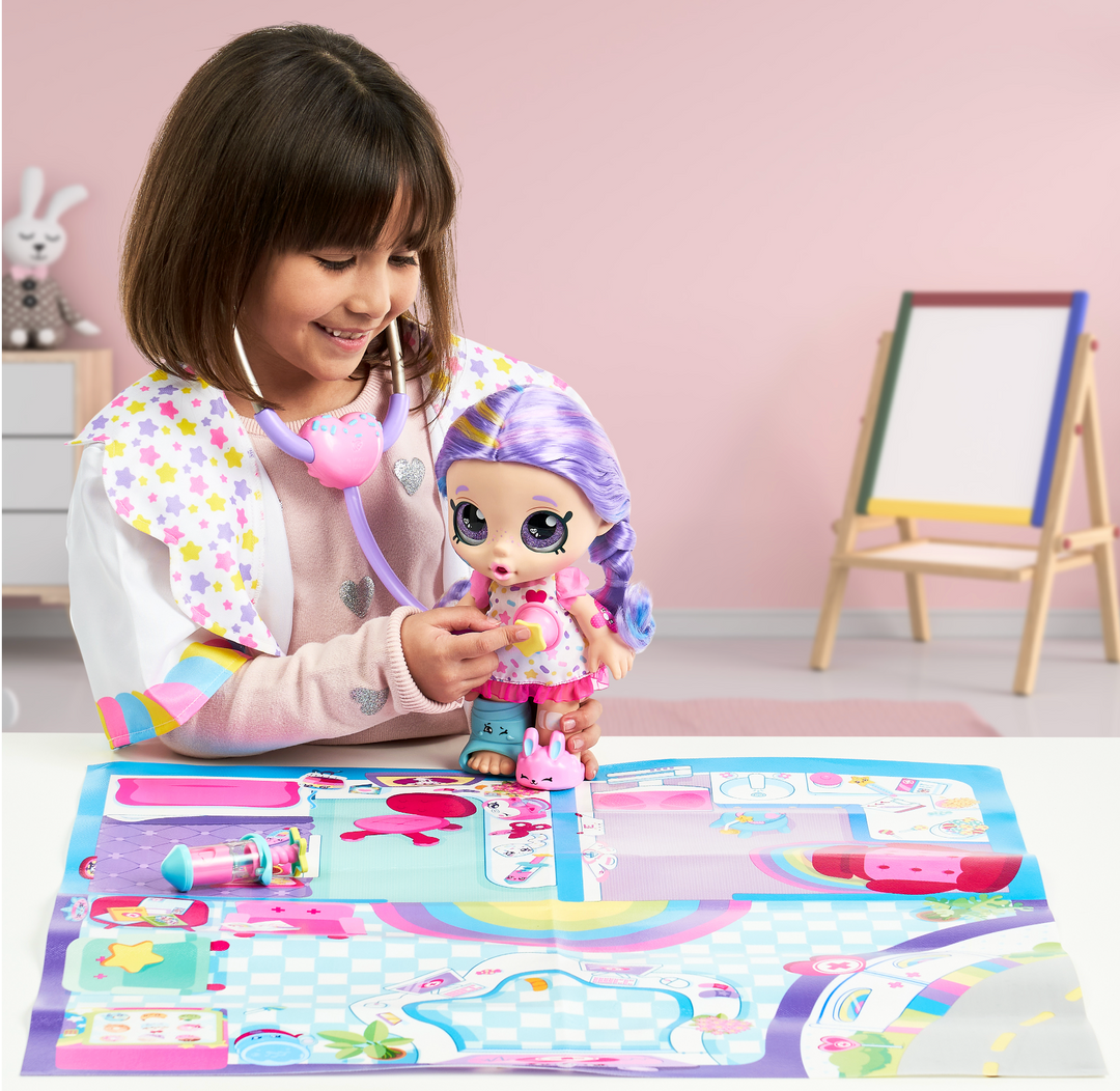 Kindi Kids Shiver 'n' Shake Rainbow Kate Interactive Talking Doll