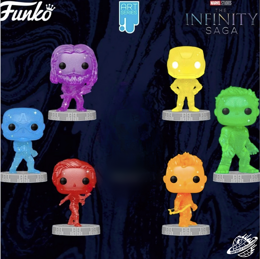 Marvel Avengers Infinity Saga Artist Series Funko Pop! Figures Complete Bundle (6)