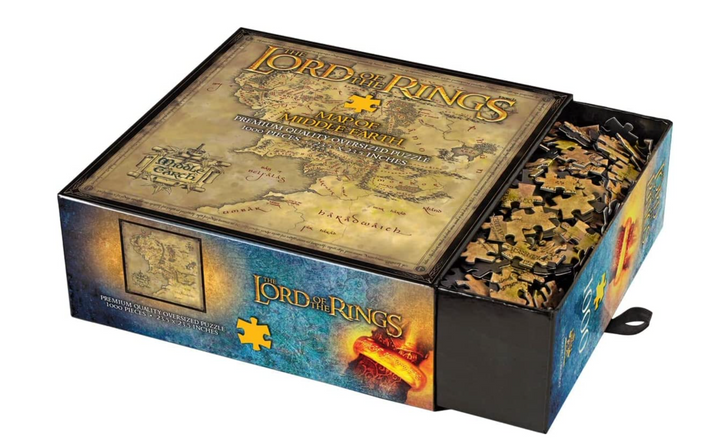 The Lord Of The Rings Middle Earth Map 1000 Piece Jigsaw Puzzle