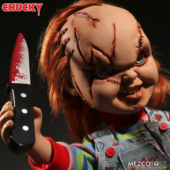Bride of Chucky Mezco Designer Series Talking Scarred Chucky