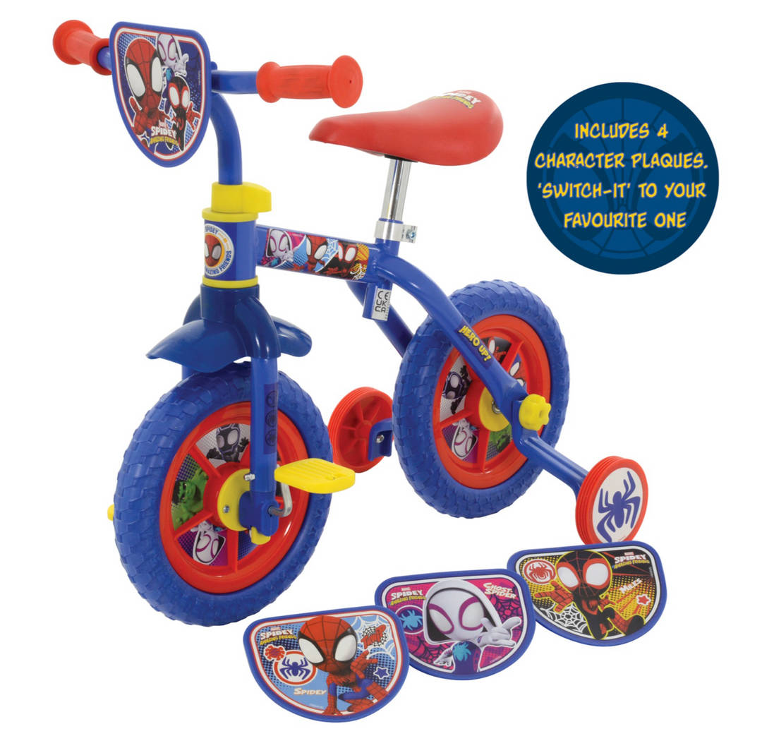 SpideyAnd His Amazing Friends Switch It Multi Character 2in1 Training Bike
