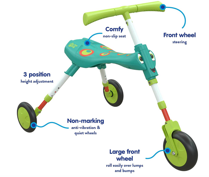 Scuttlebug XL 3 Wheel Foldable Ride-On Tricycle