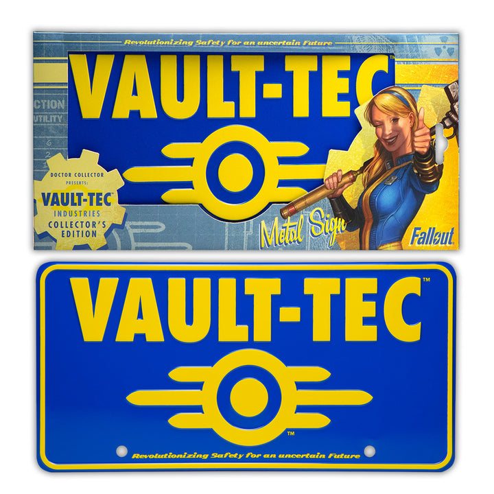 Doctor Collector Fallout Metal Sign Vault-Tec