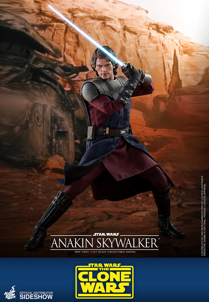 Hot Toys Star Wars The Clone Wars 1/6 Scale Action Figure Anakin Skywalker
