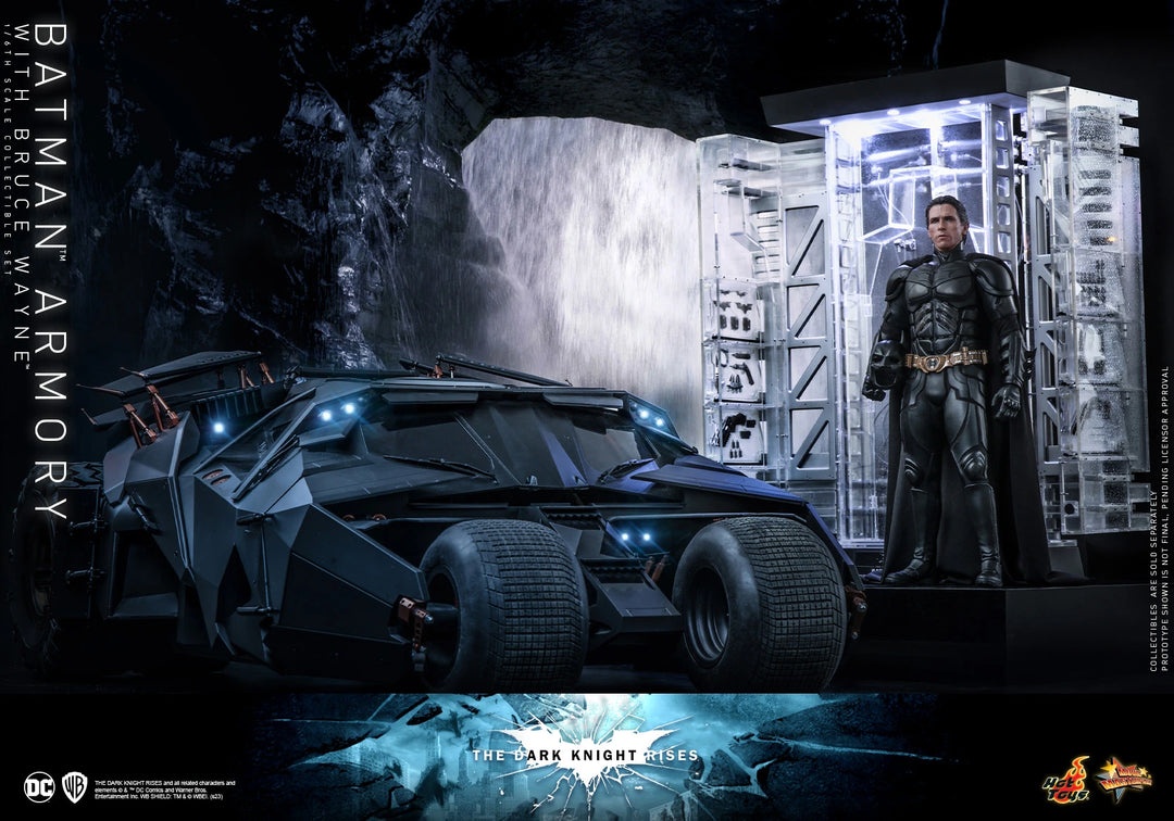 Hot Toys The Dark Knight Rises Batman Armory with Bruce Wayne 1/6th Scale Figure Set