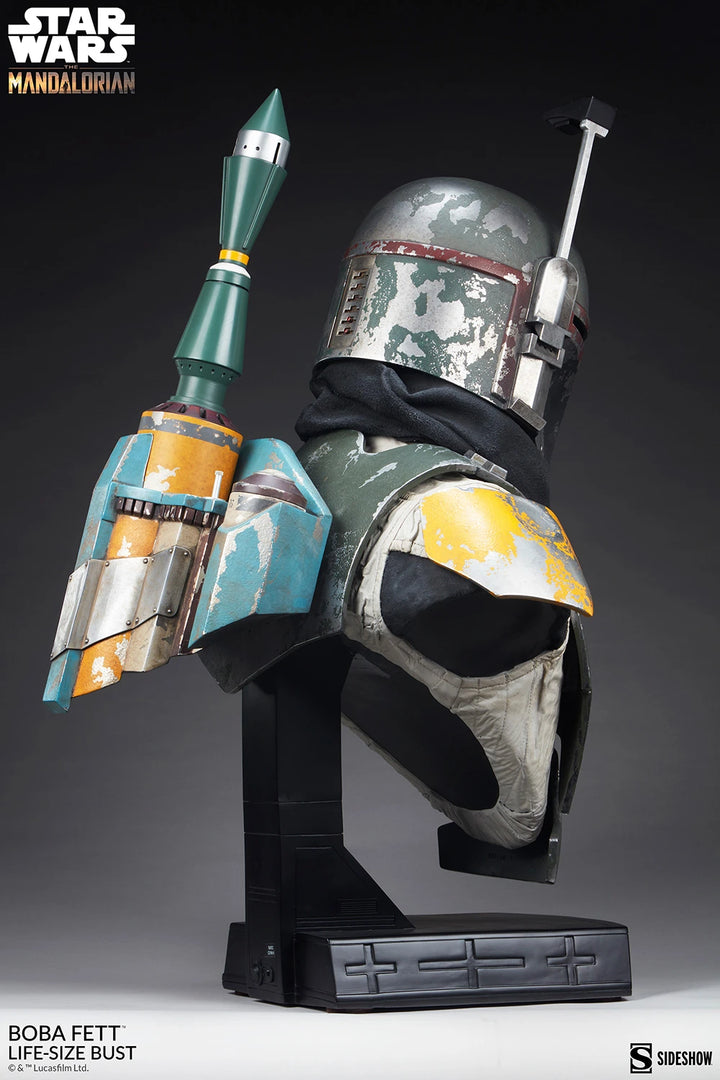 Sideshow The Mandalorian Boba Fett 1:1 Life-Size Scale Bust *SPECIAL ORDER REQUEST