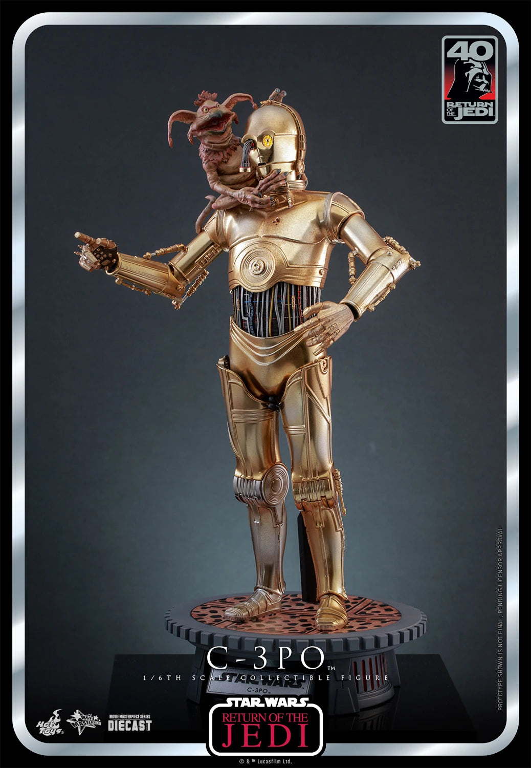 Hot Toys Star Wars Return of the Jedi 40th Anniversary 1/6th Scale C-3PO Figure