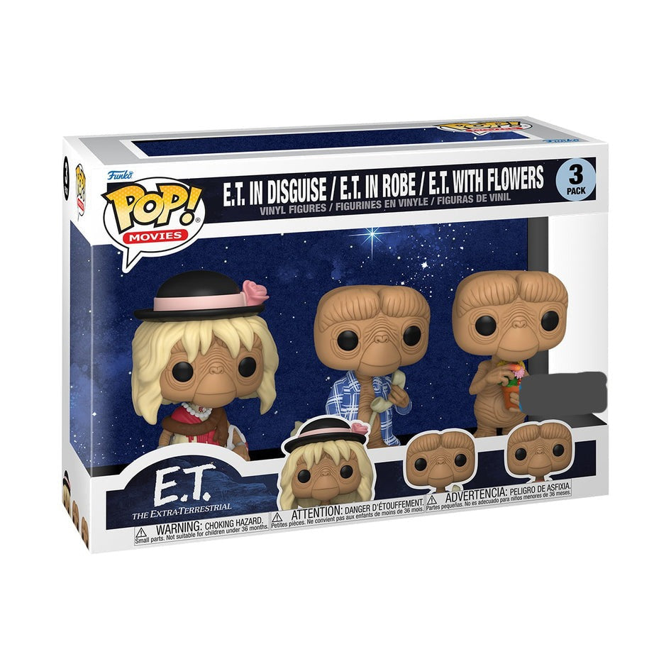 E.T. 3 Pack 40th Anniversary Funko Pop! Vinyl Figure *Exclusive