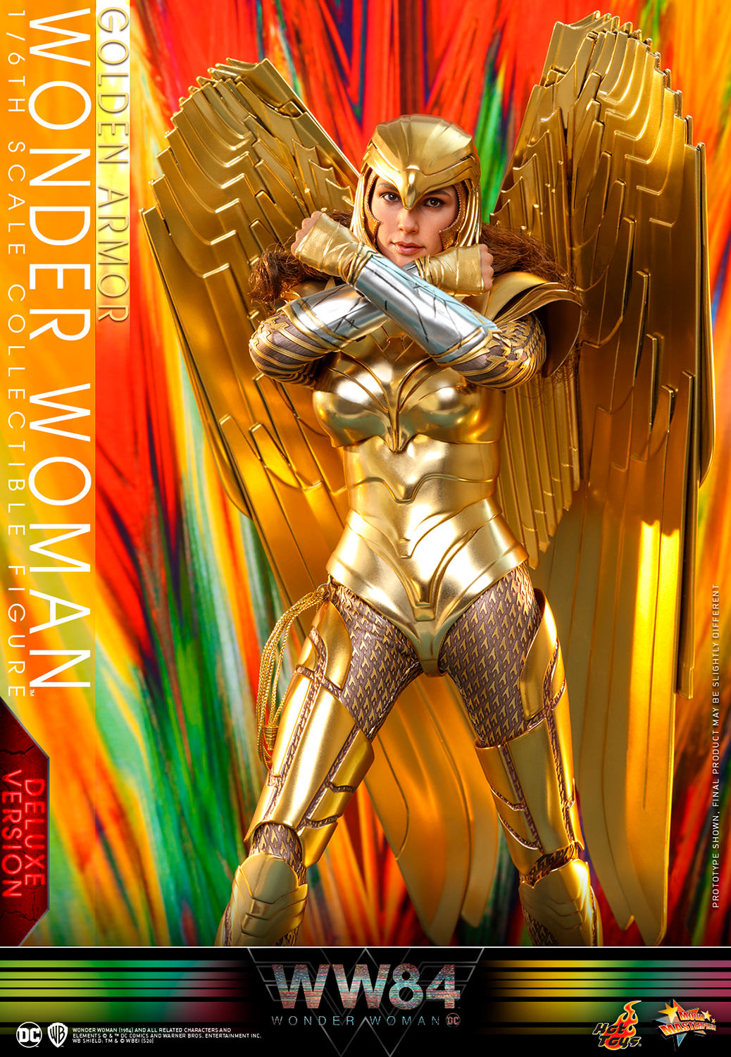 Hot Toys Wonder Woman 1984 Movie Masterpiece 1/6 Scale Action Figure Golden Armor Wonder Woman (Deluxe)