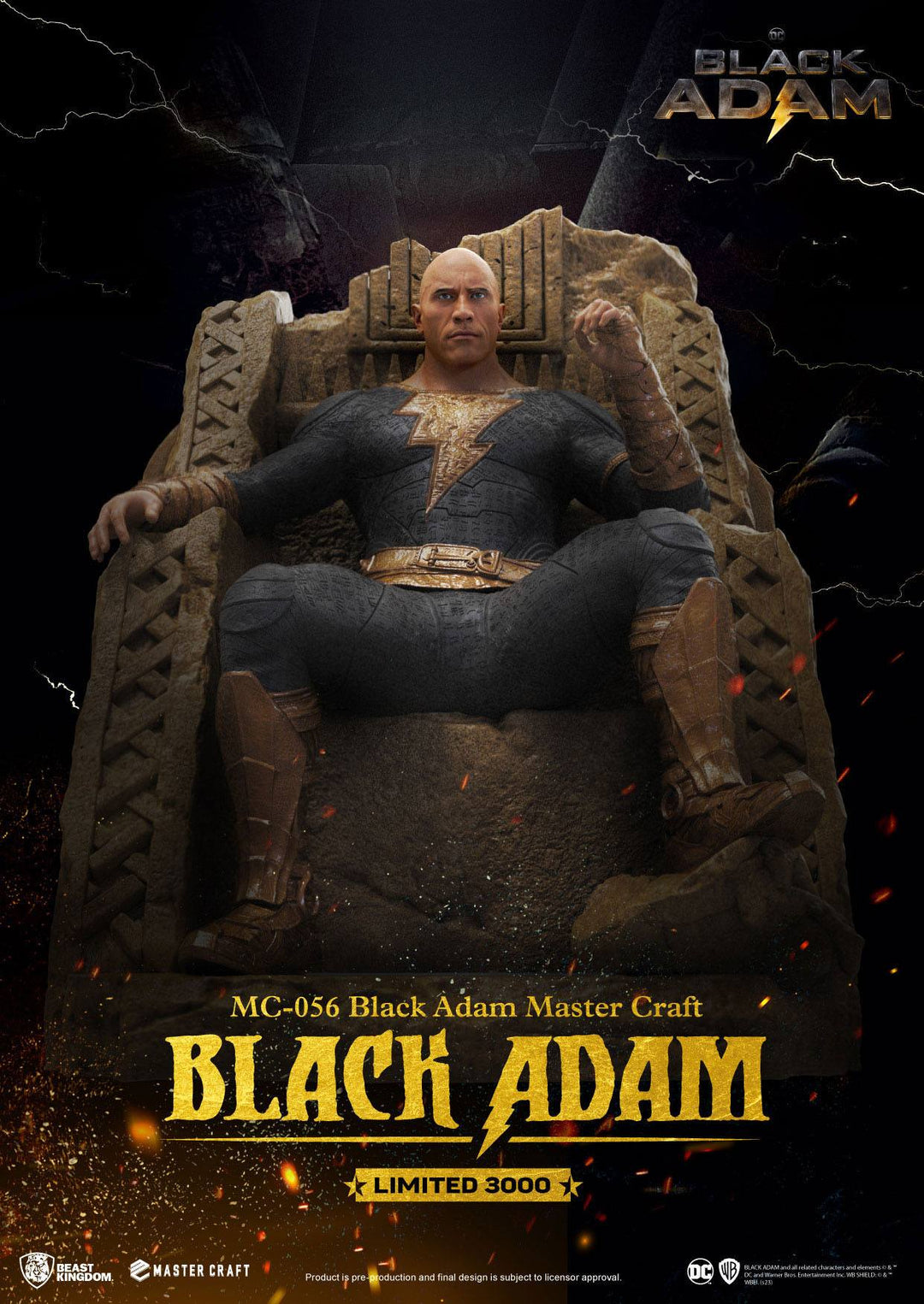 Beast Kingdom Black Adam Master Craft Black Adam Limited Edition Statue