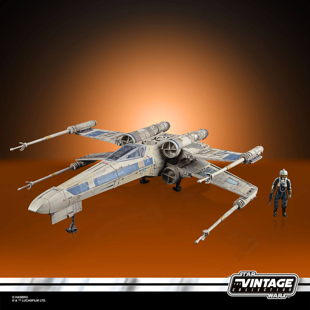Star Wars The Vintage Collection Rogue One: A Star Wars Story Antoc Merrick’s X-Wing Fighter Vehicle with Action Figure
