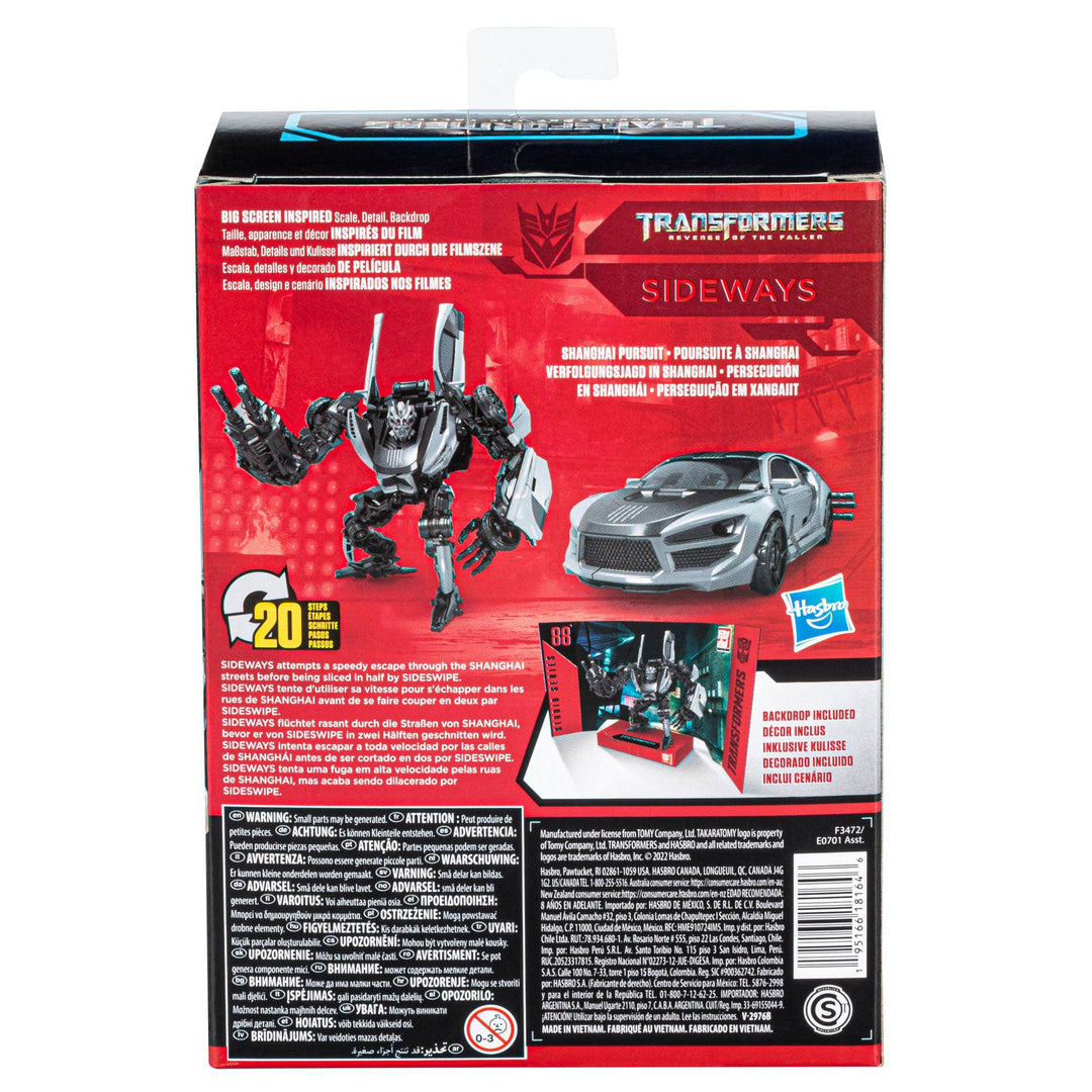 Hasbro Transformers Studio Series 88 Deluxe Transformers: Revenge of the Fallen Sideways Action Figure