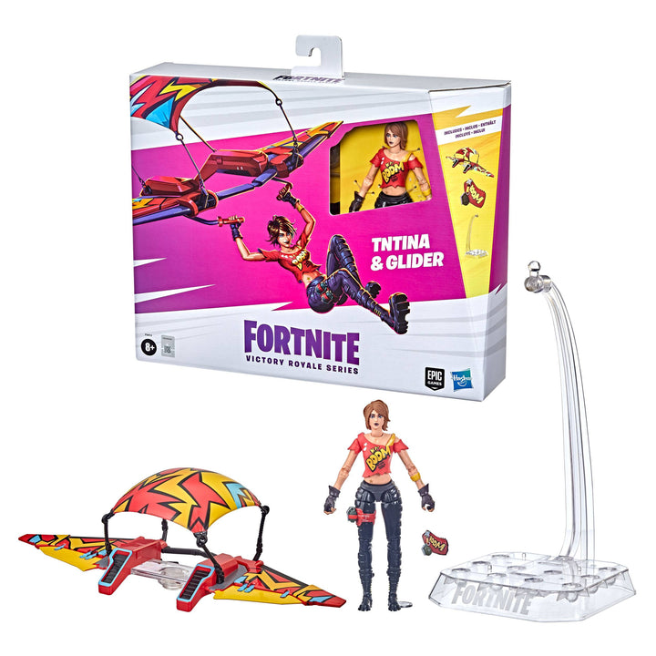 Hasbro Fortnite Victory Royale Series TNTina With Glider Action Figure