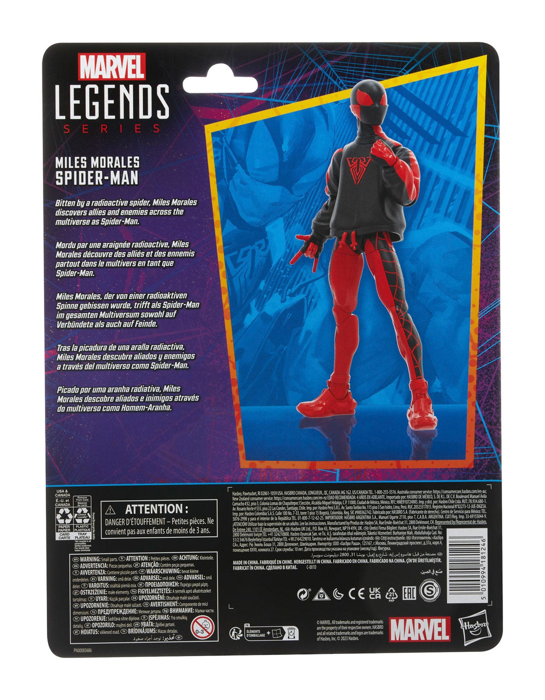 Marvel Legends Retro Spider-Man Miles Morales Spider-Man