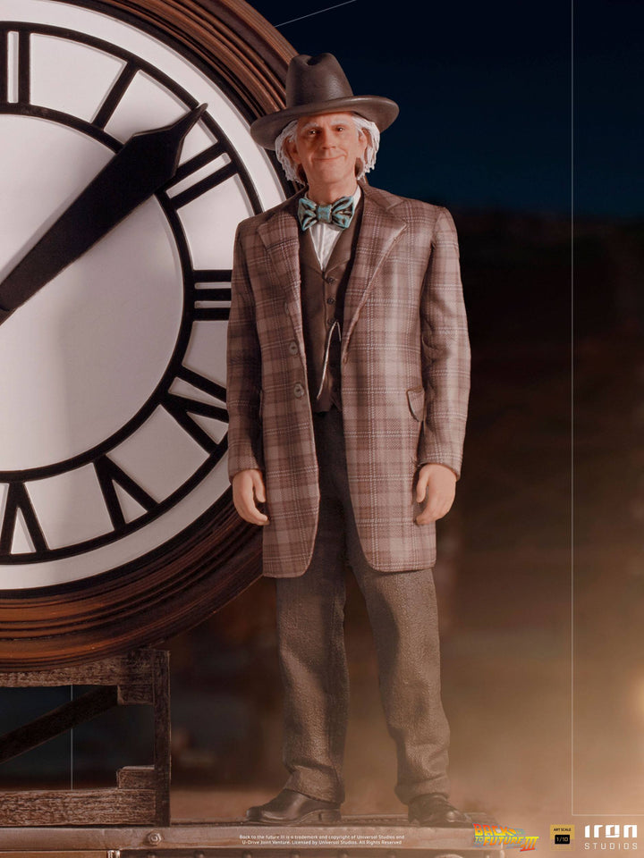 Iron Studios Back to the Future III Deluxe Art Scale Statue 1/10 Marty and Doc at the Clock