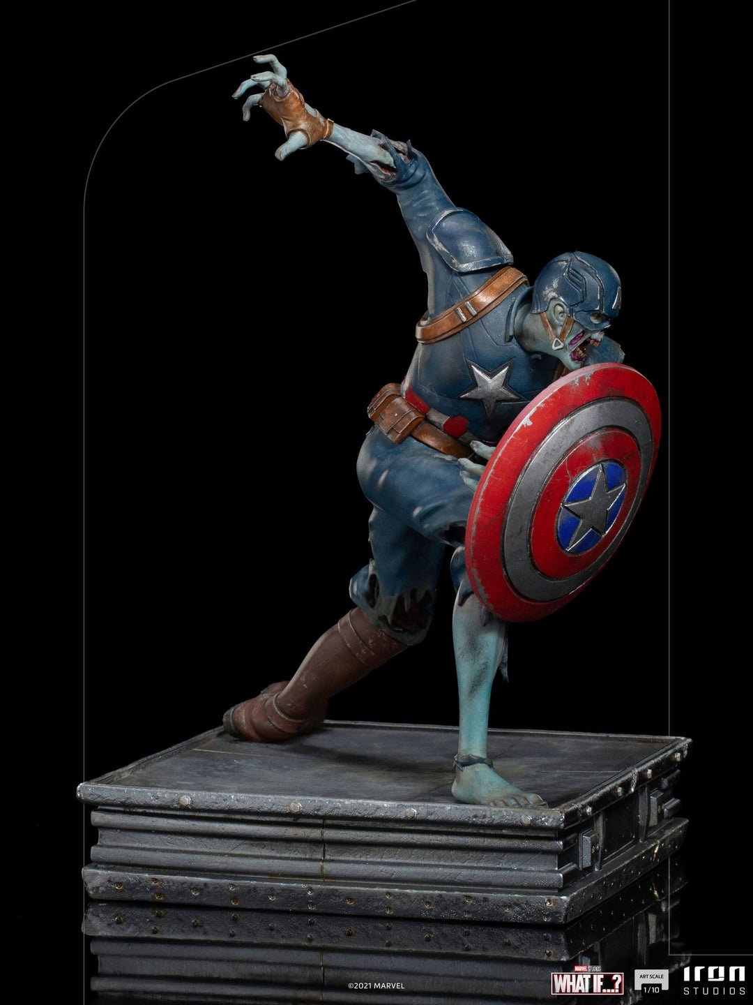 Iron Studios Marvel What If...? Zombie Captain America 1/10 Art Scale Statue